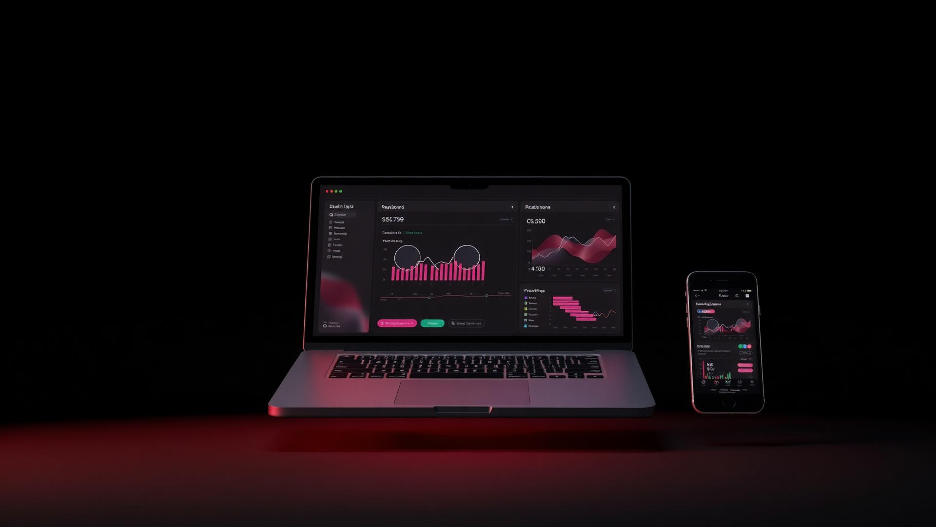 Badger Storefront dashboard on a laptop beside a WhatsApp commerce chat on a phone